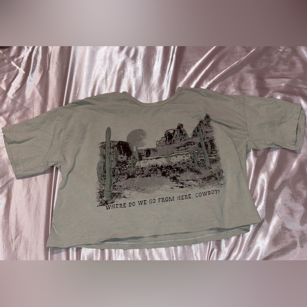 Ardene Cowboy Cropped Shirt